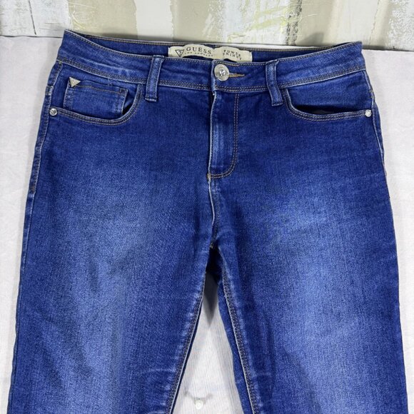 Guess Los Angeles Power Skinny Jeans Womens Blue Denim Outdoor Comfort Size 14 - Picture 3 of 16